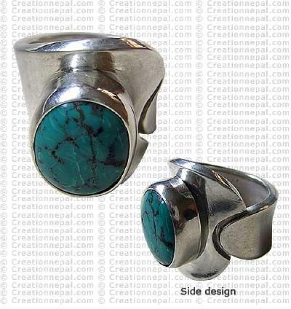 Turquoise finger ring 17