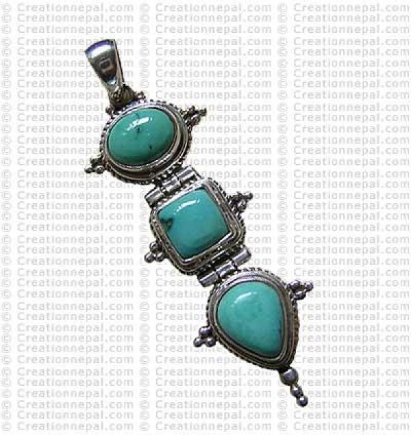 Three stone pendant