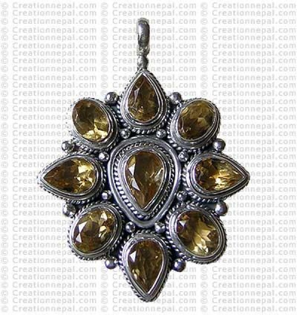 Multi stone pendant 1