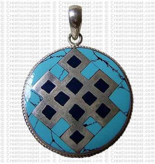 Round shape Tibetan pendant 1