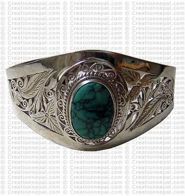 Silver Net small bangle