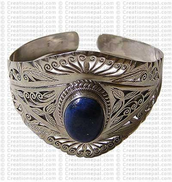 Silver Net large bangle