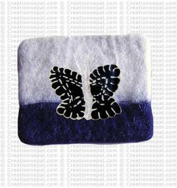 Butterfly felt coin purse 3