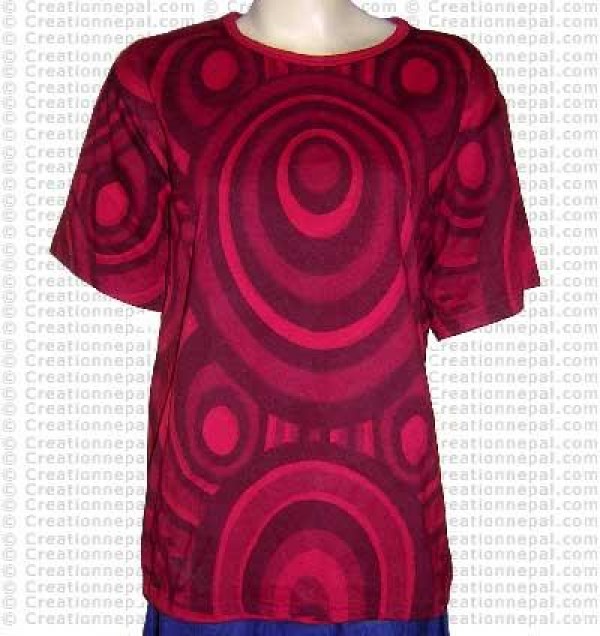 Printed rib cotton t-shirt 2