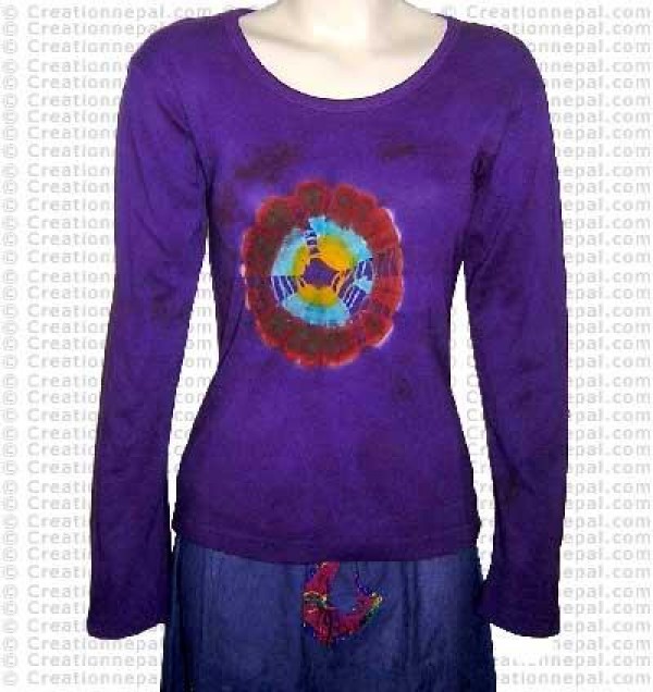 Spider design full rib cotton Tshirt