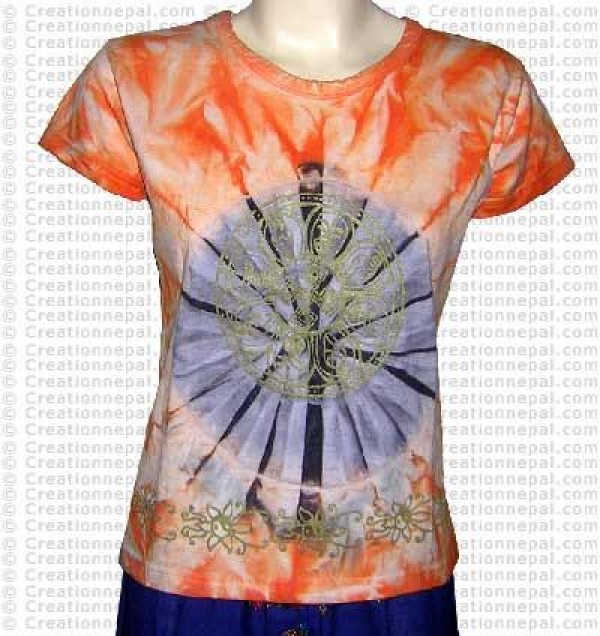Astamangal short sleeves rib cotton t-shirt
