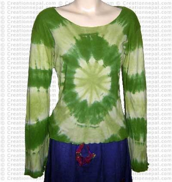 Borderless full sleeves rib cotton t-shirt