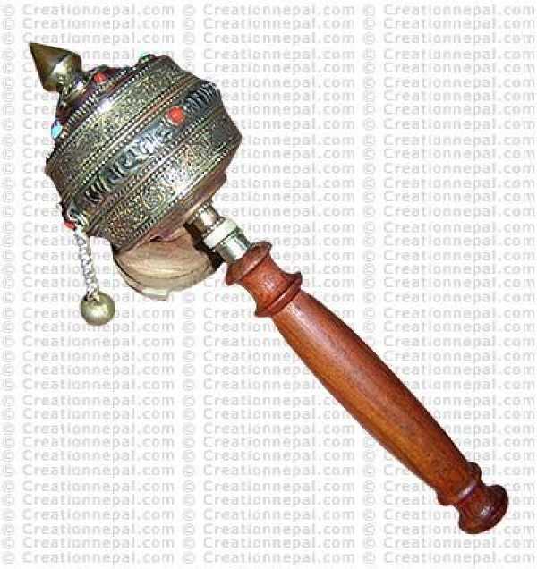 Three step prayer wheel
