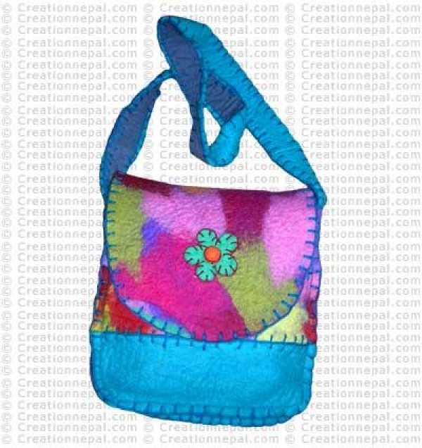 Tie-dye joined felt bag 12