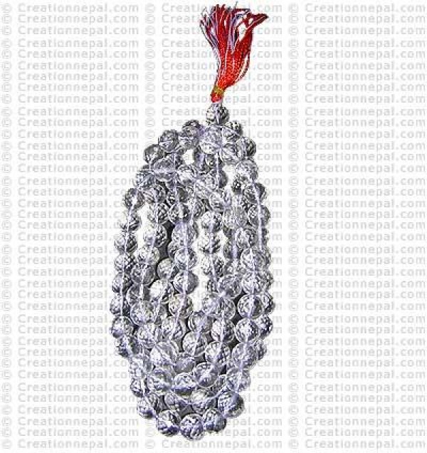 Diamond cut Crystal Mala