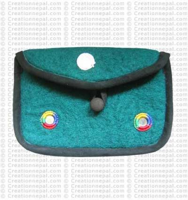 Felt flap coin purse