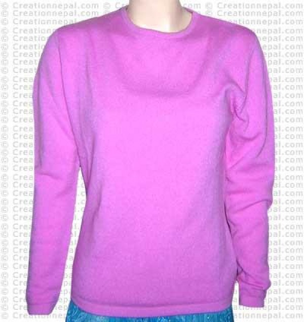 Round-neck Pashmina sweater