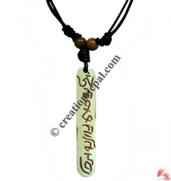 Vertical mantra pendant 2