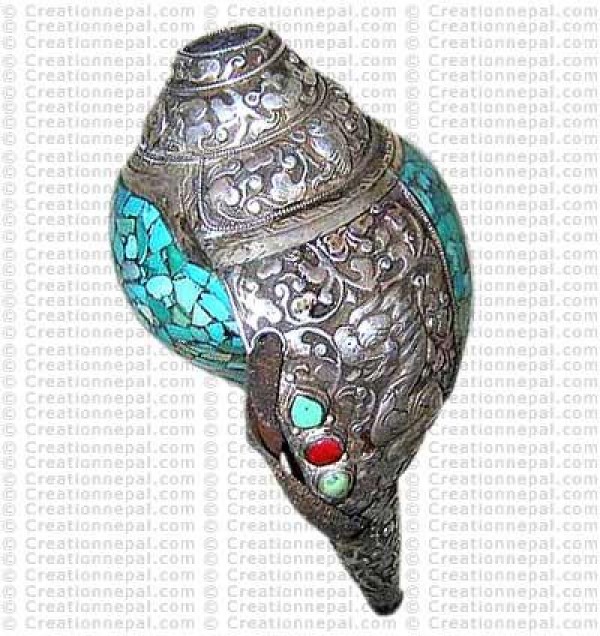Silver-turq Conch