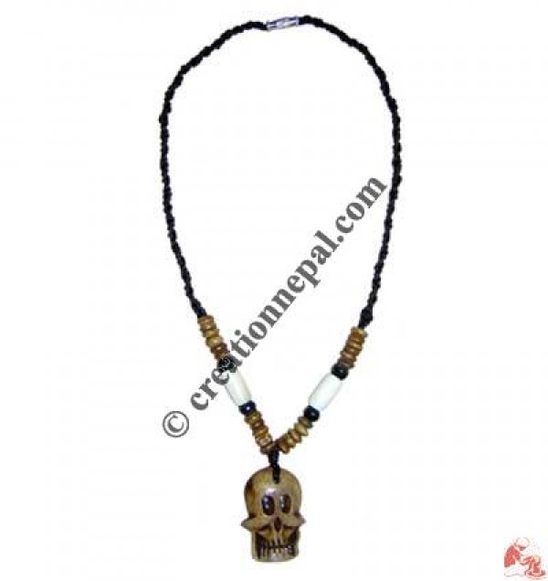 Cranium pendant necklace