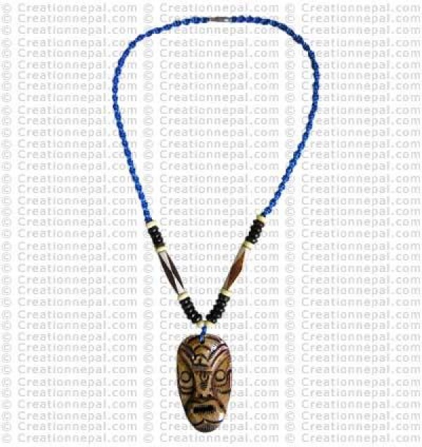 Mask pendant necklace