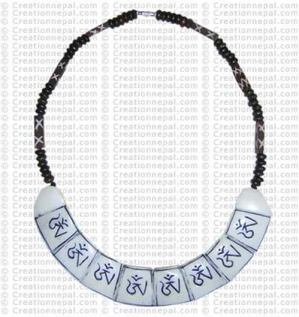 Om bone necklace 8