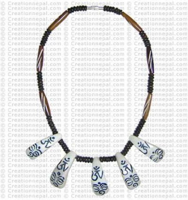 Om Buddha-eye necklace