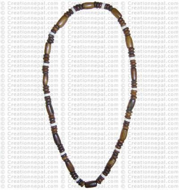 Bone beads necklace1