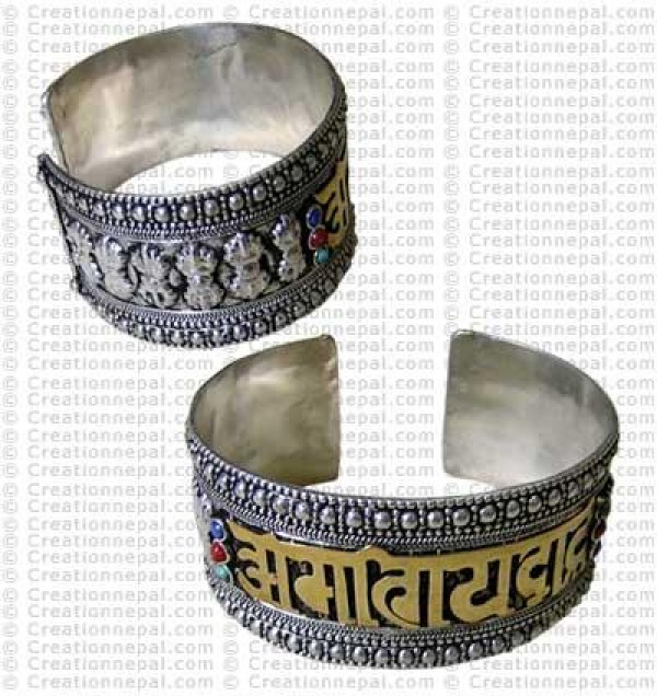 Golden letter bangle
