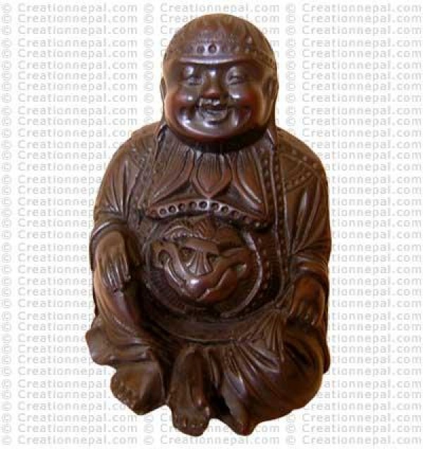 Laughing sitting-Buddha