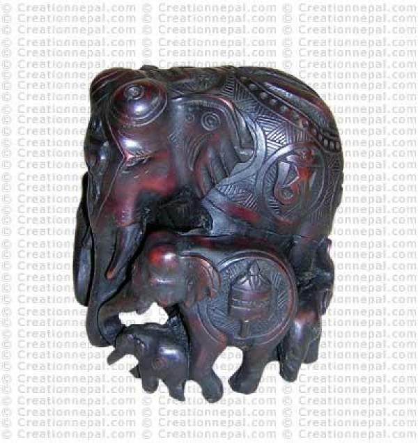 Carved Hatti parivar