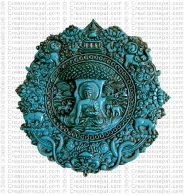 Turq meditation Buddha Mandala