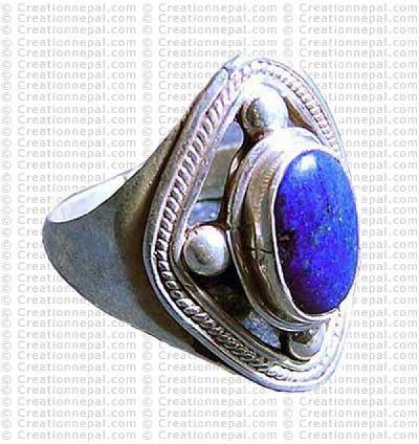 Lapis stone finger ring 1