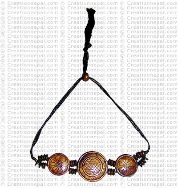 Circle carved bracelet