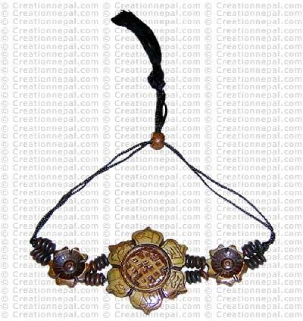 Endless-knot lotus bracelet