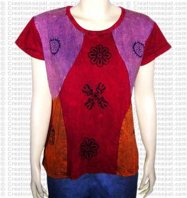 Joined Dorje-Om rib t-shirt