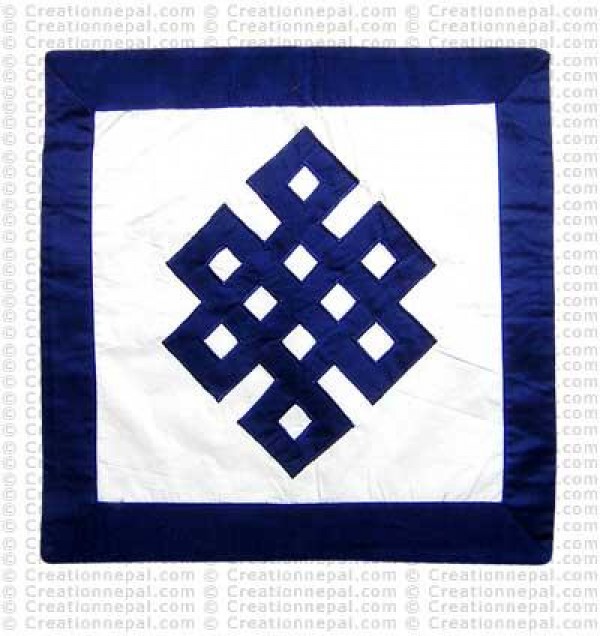 Patch-work knot cushion cover1