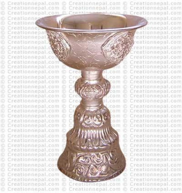 Medium butter lamp (white)