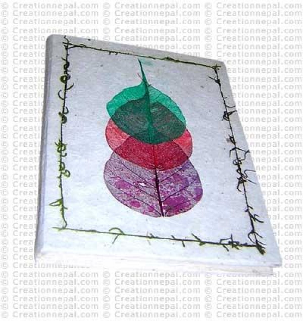 Three Bodhi leaf notebook-1