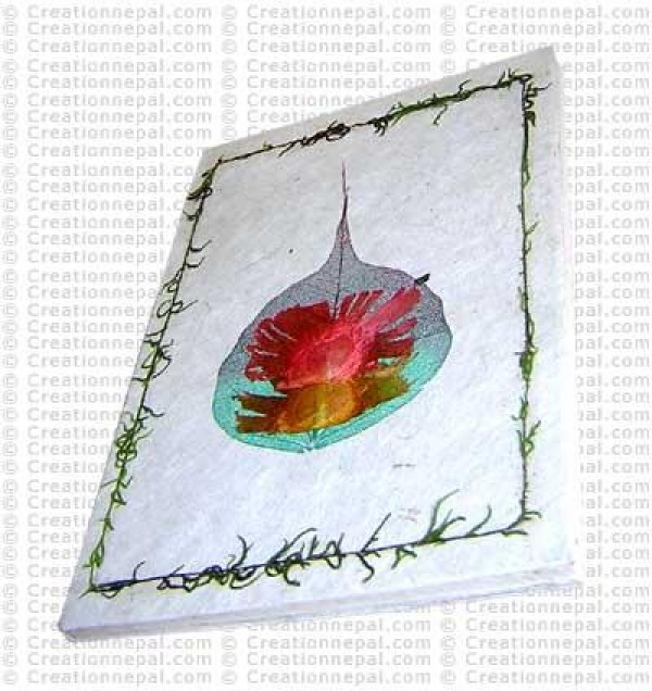 Two-color Bodhi leaf notebook-2