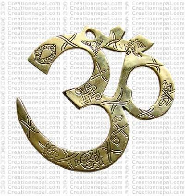 Carved brass OM