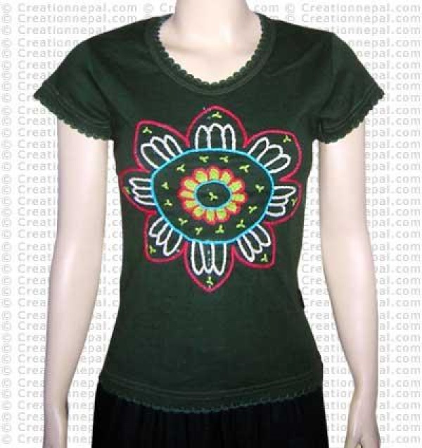 Crochet sun rib t-shirt