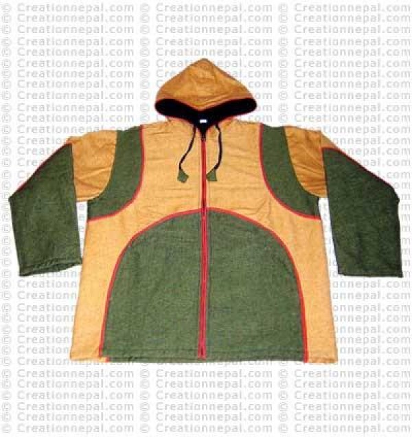 Patch-work cotton jacket