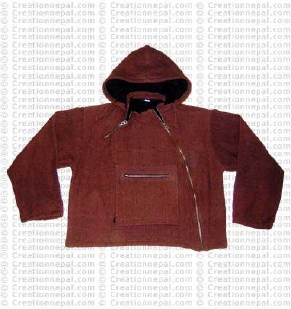 Side-zipper ladies jacket