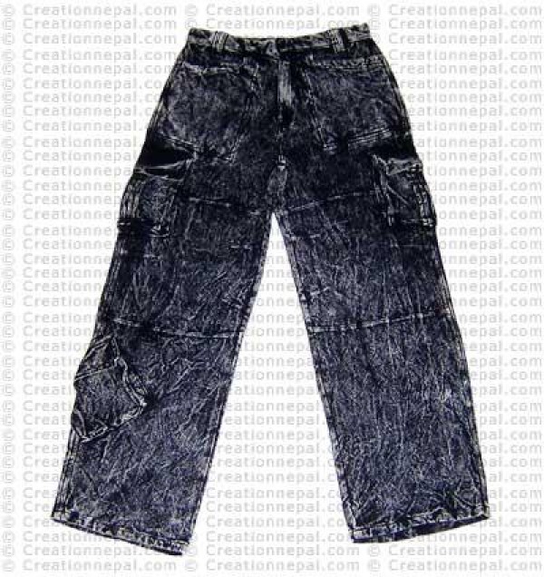 Cotton stonewash trouser