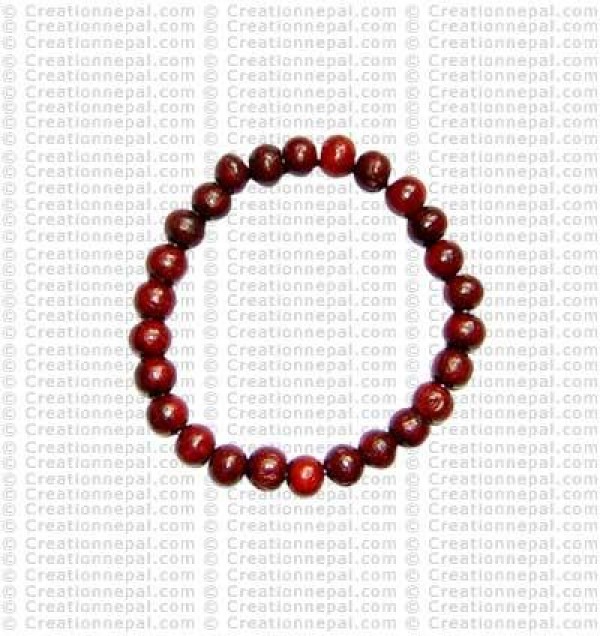 8 mm beads rosewood wristband