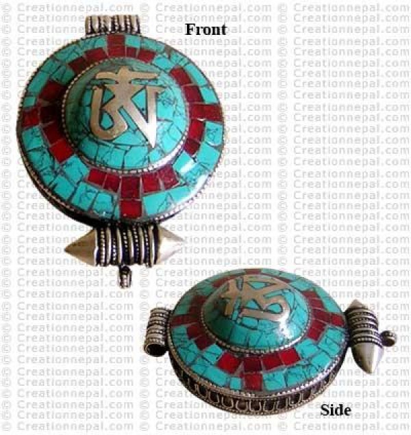 White-metal OM coral-tueq Ghau