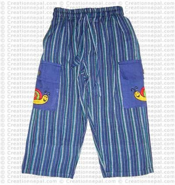 Stripes cotton kids trouser1