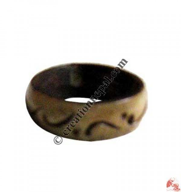 Carved bone finger ring3