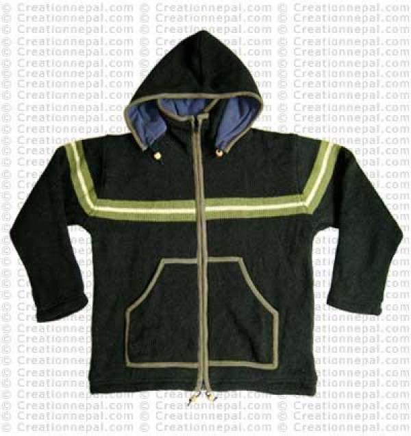 Stripe woolen men jacket2