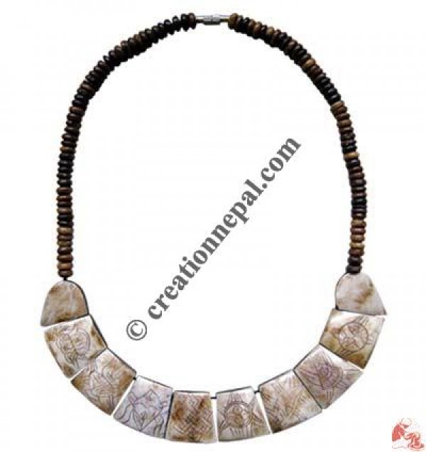 8-Auspicious signs bone necklace 6