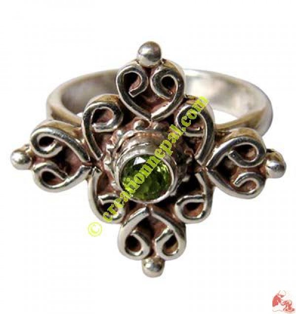 Square design silver finger ring1