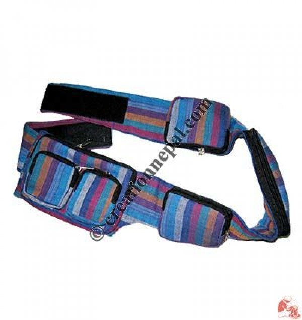 Multiple pocket belt bag