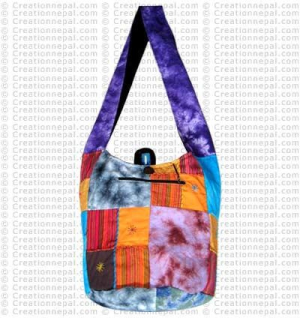 Cotton patch-work Lama bag