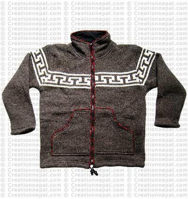 Woolen high-neck jacket1